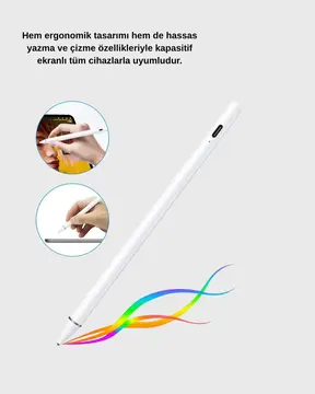 Akıllı Dokunmatik Kalem – Type-C Şarjlı Manyetik Apple Pencil Alternatifi Stylus Pen