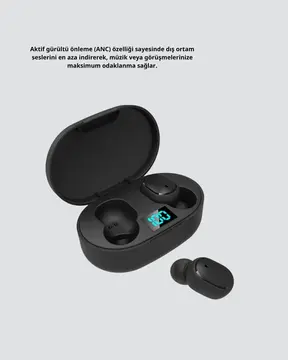 Bluetooth Kulaklık – Gürültü Önleyici Mikrofonlu Uzun Pil Ömürlü Kablosuz Kulaklık