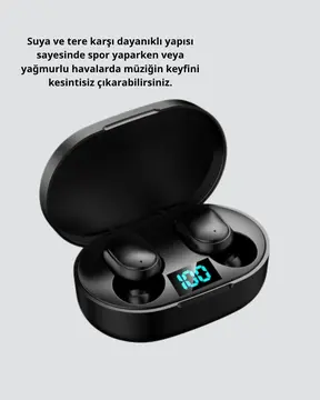 ANC Bluetooth Kulaklık – Suya ve Tere Dayanıklı Uzun Pil Ömürlü Mikrofonlu Kablosuz Kulaklık