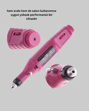 Profesyonel Tırnak Manikür Aleti – Şarjlı Ayarlanabilir Hız Düşük Titreşim ve Sessiz Motor Teknolojisi