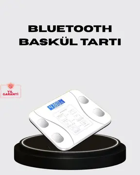 Akıllı Dijital Baskül – Bluetooth Bağlantılı 8 Ölçüm Verili Akıllı Vücut Analiz Tartısı