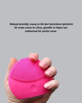 3 Fonksiyonlu Yüz Temizleme ve Masaj Cihazı – Su Geçirmez Şarjlı Ölü Deri Temizleyici ve Cilt Yenileyici