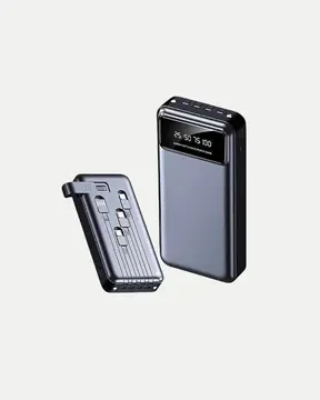 Powerbank 20000 mAh 4 Çıkışlı Hızlı Şarjlı ve LED Göstergeli