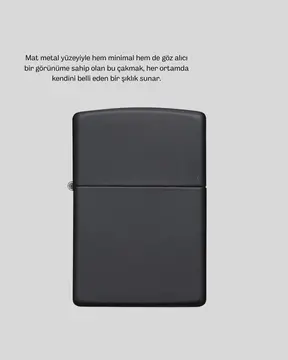 Ergonomik Metal Çakmak Mat Kaplamalı ve Şık Tasarımlı Aksesuar