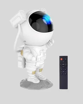 Bluetooth Müzikli Astronot Projeksiyon Lambası Yıldız ve Ay Efektli