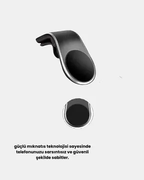 Manyetik Araç Telefon Tutucu 360° Dönebilen ve Sarsıntısız Güçlü Mıknatıslı