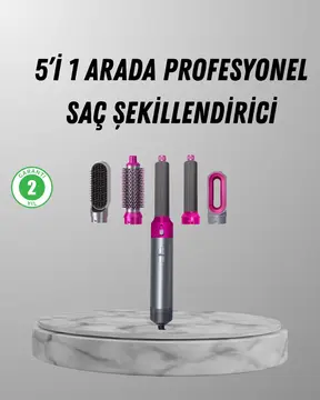 5’i 1 Arada Saç Şekillendirici Set Kuaför Düzeyinde Performans ve Ergonomik Tasarım