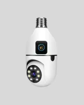 WiFi Ampul Güvenlik Kamerası 1080P Full HD Gece Görüşlü ve Hareket Algılamalı