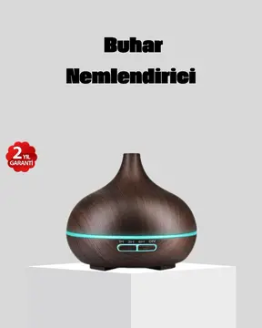 550 ml Büyük Su Hazneli Ultrasonik Nemlendirici ve Aromaterapi Difüzörü