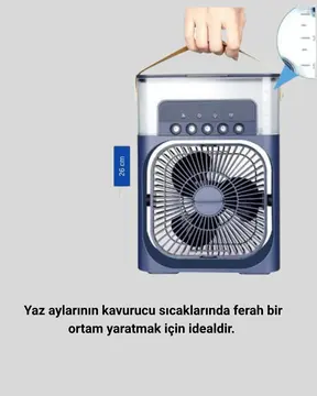Turbo Teknolojili Ayarlanabilir Sessiz Masa ve Ofis Fanı