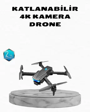 4K Kamera Özellikli Katlanabilir Drone Wi-Fi ve Yükseklik Sabitlemeli