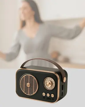 Klasik Retro Radyo – Bluetooth Destekli FM Özellikli Şarjlı Hoparlör