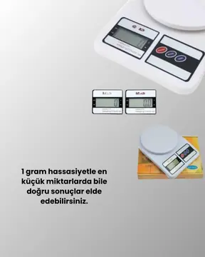 LCD Ekranlı Kompakt Dijital Terazi – Gram ve Ons Ölçüm
