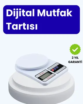 Dijital Mutfak Terazisi 10kg Kapasiteli 1g Hassasiyetli