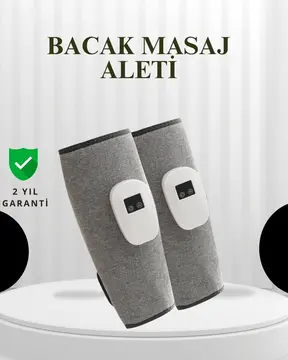 Şarjlı Isıtmalı Baldır Masaj Aleti – 3 Hava Basınçlı Titreşimli ve Akıllı Zamanlayıcılı