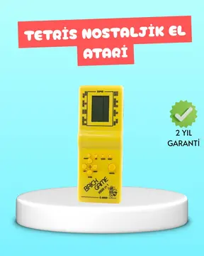 Taşınabilir El Aterisi Gameboy – Klasik Tetris Oyunu Pil ile Çalışan Mini El Konsolu