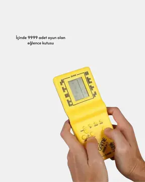 Taşınabilir El Aterisi Gameboy – Klasik Tetris Oyunu Pil ile Çalışan Mini El Konsolu