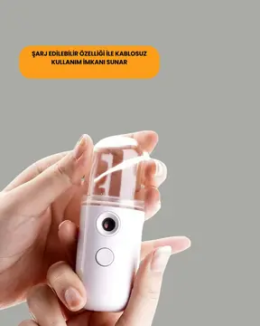 Akıllı Pro Teknolojili Şarjlı Nemlendirici – Portatif Cilt ve Hava Nemlendirici Cihaz