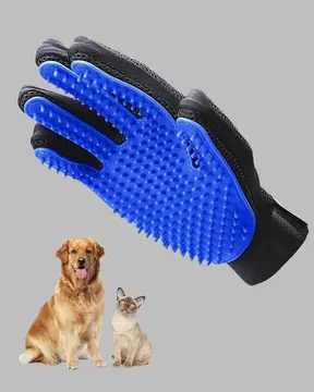 Evcil Hayvan Tüy Toplama ve Masaj Eldiveni – Köpek ve Kedi Tüy Dökülme Önleyici Bakım Eldiveni