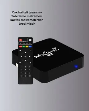 Android TV Box 4K – 2GB RAM 16GB ROM Kablosuz Wi-Fi Medya Oynatıcı