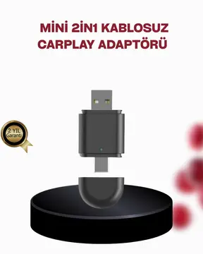 Kablosuz CarPlay Adaptörü – Bluetooth 5.4 ve Wi-Fi 6 Teknolojili Tak & Çalıştır Dönüştürücü