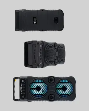 Bluetooth Bağlantılı Taşınabilir Hoparlör – LED Işıklı FM Radyolu Mikrofon Girişli