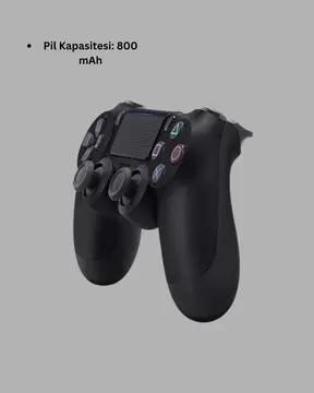 Kablosuz Titreşimli Oyun Kolu – PS4 Uyumlu Ergonomik Tasarım ve Uzun Pil Ömrü