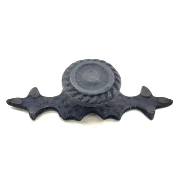 Antika Tarz Dekoratif Pirinç Çizgili Düğme - 25x80 Mm, Oksit