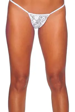 Beyaz Dantelli Tanga TM1165