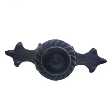 Antika Tarz Dekoratif Pirinç Çizgili Düğme - 35x100 Mm, Büyük, Oksit