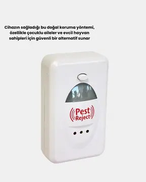 Fare Sivrisinek ve Böcek Kovucu Ultrasonik Cihaz – Güvenli ve Kimyasalsız Çözüm