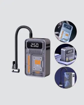 Şarjlı Kablosuz Hava Pompası – 150 PSI Basınç LED Ekran ve 6000mAh Batarya