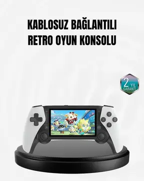 4.3 İnç Ekranlı Retro Oyun Konsolu – 64 GB Hafızalı Şarjlı ve Multimedya Destekli