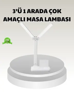 LED Işıklı Masa Lambası – Göz Yormayan Kısılabilir ve Esnek Başlıklı