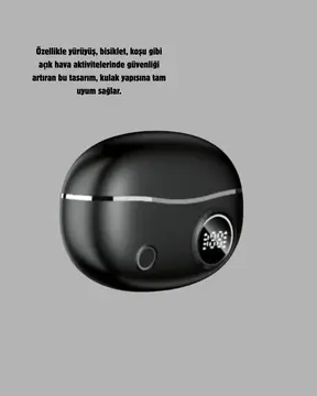Kablosuz Açık Kulak Kulaklık Bluetooth 5.4 Type-C Hızlı Şarj 30 Saat