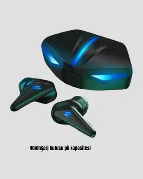 Oyuncu Bluetooth Kulaklık Tam Kablosuz Stereo LED Işıklı