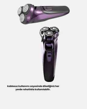 Kompakt Şarjlı Saç Sakal Tıraş Makinesi Kuru Kullanım Özellikli