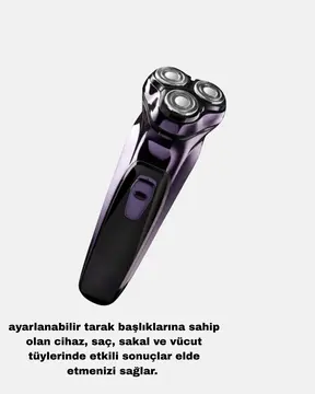 Profesyonel Şarjlı Tıraş Makinesi Ayarlanabilir Başlıklı Kablosuz