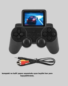 Mini Retro Oyun Konsolu S10 2.8 İnç Ekran Taşınabilir Klasik Atari