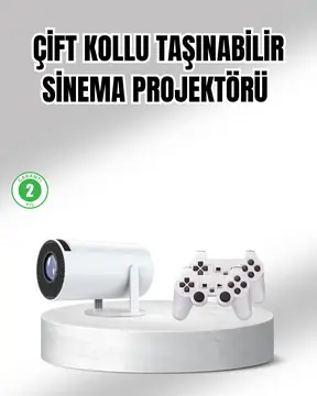 Projeksiyon Cihazı 4K Destekli Kablosuz Bağlantılı Bluetooth 5.0