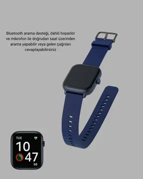 Ultra Akıllı Saat 2.05 İnç Büyük Ekran Bluetooth Aramalı IP67