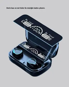 Bluetooth 5.1 M10 TWS Kulaklık Ergonomik Tasarım Yüksek Ses Kaliteli