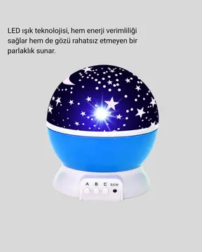 LED Gece Lambası 6 Renk Seçenekli Yumuşak Işıklı Uyku Yardımcı Lamba