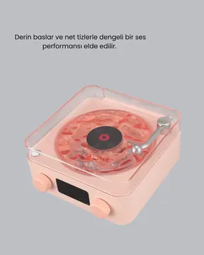 Bluetooth Hoparlörlü Gece Lambası Dijital Saatli Şeffaf Su Dalgası Işıklı Dekoratif