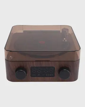 Gece Lambası Bluetooth Hoparlör Dijital Saat Çok Fonksiyonlu Su Dalgası Işıklı
