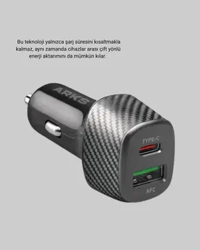 PD Destekli 38W Araç Şarj Başlığı Type-C + USB Çift Çıkış Hızlı Şarj
