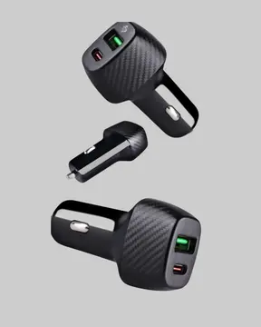 PD Destekli 38W Araç Şarj Başlığı Type-C + USB Çift Çıkış Hızlı Şarj
