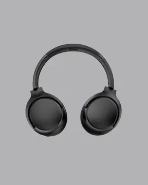 Siyah Kablosuz Bluetooth Kulaklık 300 mAh Hızlı Şarj Katlanabilir Pedli