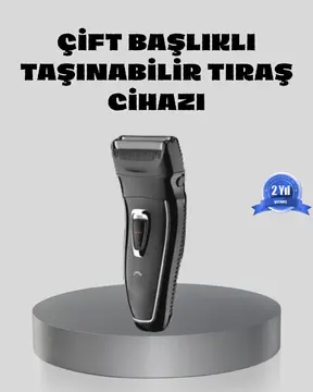 Erkek Tıraş Makinesi Kablosuz Kuru Tıraş Folyo Başlık Yıkanabilir Gövde