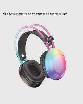 Ergonomik RGB Bluetooth Kulaklık 3D Ses